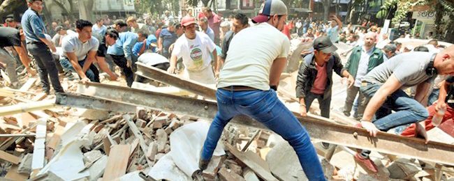 Die Solidarität nach dem Beben